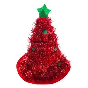 Pinky Bee Topi Natal Tinsel Merah 60091001