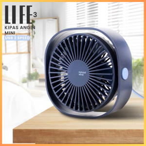 COD KIRIM CEPAT 3LIFE Kipas Angin Mini Fan USB 3 Speed / kipas angin mini portable robot lipat leher mobil goto miniso votre murah / kipas angin portable tahan lama ukuran besar charger jumbo karakter ace