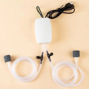 A8626 Mini Aquarium Air Pump Kit USB with Air Stone Aquarium Filter Portable Silent Oxygen Pump Fishing Tank Accessories