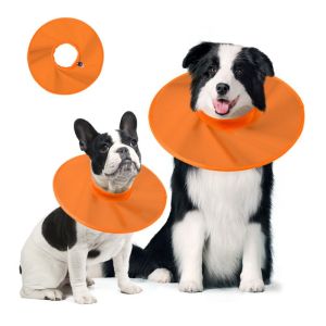 HTRF Adjustable Pet Recovery Collars Protective Oxford Cloth Pet Neck Cone Easy To Use Portable Cat Cone Elizabethan Collar Pet Supplies