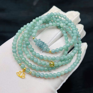 vòng tay nữ dáng chuỗi ngọc lam ngọc tự nhiên mix đồng điếu lam ngọc và charm hoa sen và charm bi cầu kim tiền vàng tây vòng tay đá phong thủy trang sức thiết kế đủ hóa đơn thẻ bảo hành