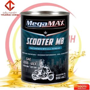 Nhớt Megamax 4T 10W40 MB tổng hợp 100% SN dành cho xe ga