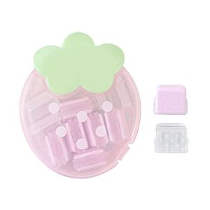 WAPKTY 12pcs/box Có thể tái sử dụng Bộ kẹp đẩy Hình Dạng Dâu Tây Đánh dấu văn phòng phẩm Kẹp giữ tài liệu Kẹp cố định giấy tài liệu Trường Văn Phòng