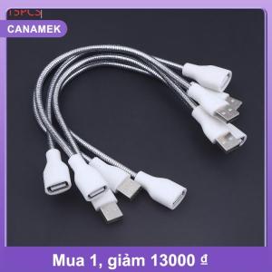 【CANAMEK】 USB Cáp Mở Rộng LED Ánh Sáng Fan Cung Cấp Điện Adapter Nam Cho Nữ Cáp Kim Loại Linh Hoạt Ống Dây Cho Bàn Đèn Ánh Sáng Ban Đêm