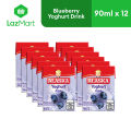 Alaska Yoghurt Blueberry Ready to Drink Milk 90ml - Pack of 12. 
