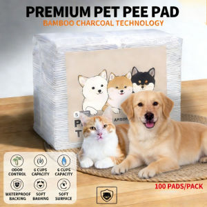 YOUYITIAOYU 100pcs Pet Pee Potty Pads with Super Absorbency and Leakproof Protection Carbon Fiber Training Pad