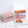 Hộp đựng trứng gà, trứng vịt 15 ô, hộp nhựa trong suốt, khay nhựa để trứng bảo quản gọn gàng, chống va đập. 