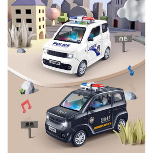 Flash inertia defend the city police car toy (including battery)
