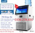 Máy làm đá viên thế hệ mới, công suất 100kg/ngày, thương hiệu Frestec, sản xuất theo tiêu chuẩn Nhật Bản, màn hình điều khiển thông minh. (Không đánh giá ảo). 