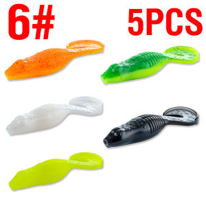5Pcs/bag Soft Worm Casting Lures | Death Rolling Action 6cm/4g & 10cm/15g | Sinking Swimbait for Bass Trout (5 Colors)