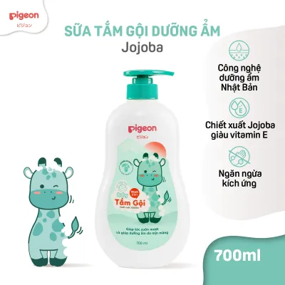 [TẶNG 1 CHAI 700ML KHI MUA SỐ LƯỢNG 2 CHAI] Sữa Tắm Gội Dưỡng Ẩm Cho Bé Sơ Sinh Pigeon 700ml Dịu Nhẹ Mềm Mại An Toàn Cho Da Chính Hãng - Hương Sakura/Jojoba/Hoa Hướng Dương