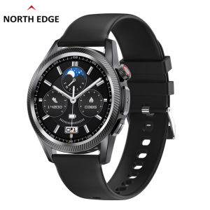 NORTH EDGE Electrocardiogram Health Smartwatch Alloy Case Men‘s Watch Blood Glucose Blood Oxygen Blood Pressure Body Temperature Bluetooth Call Music G30 Relo For Men Watch