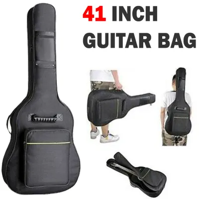 Acoustic Guitar Backpack Fashion Portable 41 Inch Guitar Bag Folk Guitar Bag Double Strap Backpack