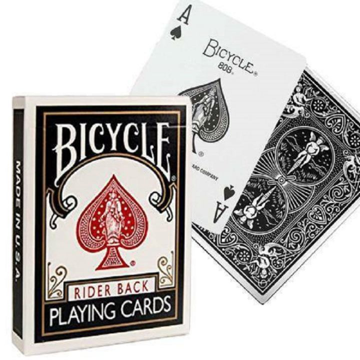 Bicycle black discount magic playing cards