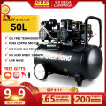 DEKES  Air Compressor 980W/1960W Motor Capacity (Silent Type, Oil Less) W/ Air hose & Air duster Heavy duty professional power tools. 