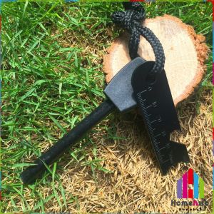 HB Drilled Flint Fire Starter Camping Tool for Your Hiking and Backpacking Gear