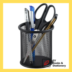 ASTAR Round/ Square Mesh Metal Pen Holder Multi-Functional - (1pc)
