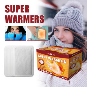 OUHOE Body Hand Warmer Patches 10pcs Self Heating Thermal Heat Pack Winter Outdoor Travel Camping Sports Muscle Comfort Long Lasting Warmth Adhesive Stick On for Men Women Daily Use Hiking Skiing Night Shift