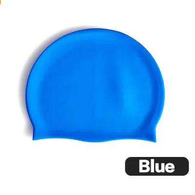 Waterproof Silicone Swimming Cap men women long hair non-slip swim cap head cover berenang budak cap mandi lelaki 泳帽