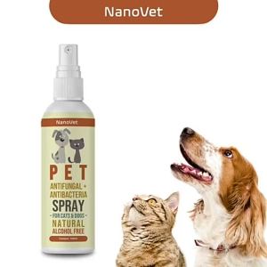 Nanovet Antifungal & Antibacteria Wound Spray for Cat and Dog