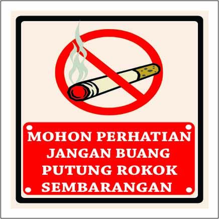 Stiker Jangan Buang Puntung Rokok Sembarangan Lazada Indonesia Stiker Jangan Buang Puntung Rokok Sembarangan Lazada Indonesia