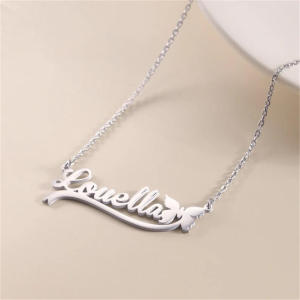 Kl 035 Kalung Nama Custom Liontin Variasi Kupu-kupu Bisa Buat Nama Sendiri Lapis Emas 24k Anti Karat