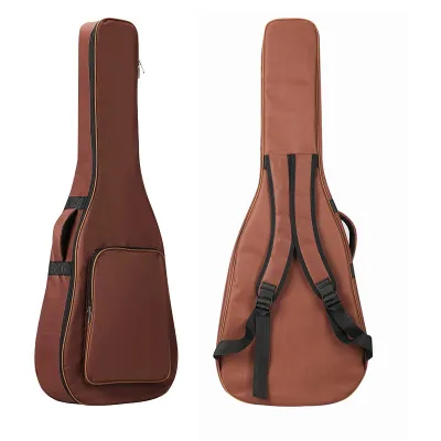 KAWES 41inch Waterproof Padded Acoustic Guitar Bag 600D Oxford Acoustic Guitar Bag Zipper Pockets Carry Soft Bag