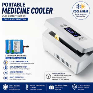 Portable Insulin Cooler Box USB Rechargeable Mini Medicine Cooler Case With Smart Temperature Display Travel Medical Storage Bag For Insulin & Medication