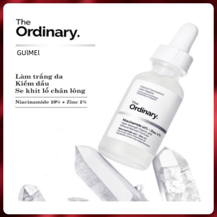 Serum The Ordinary Niacinamide 10% + Zinc 1% Giúp Cân Bằng Bã Nhờn Làm Sáng Da Thu Nhỏ Lỗ Chân Lông 30ml 4.8
