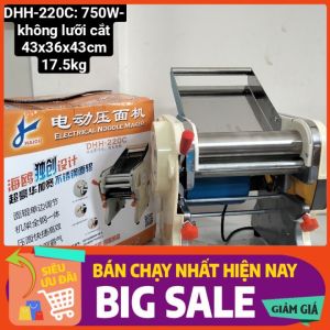 Máy Cán Bột Bánh Bao Cán Hoành Thánh HauouMachine DHH220C/750W Điện 220V Không Lưỡi PVN4786