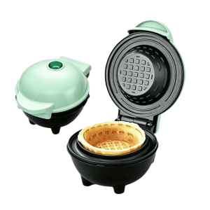 CNAIFE2 Fully Automatic Waffle Bowl Electric Heating Tube Heating Multi-functional Mini Waffle Bowl Maker Kitchen Essentials 350W Waffle Maker Afternoon Tea