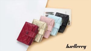 High quality Leather Women Wallet Flower Gold Small Zipper Coin Pocket Purse Girl Women Wallets Card Holder Wallet Baellerry Plaid Pink Purse㏇0707