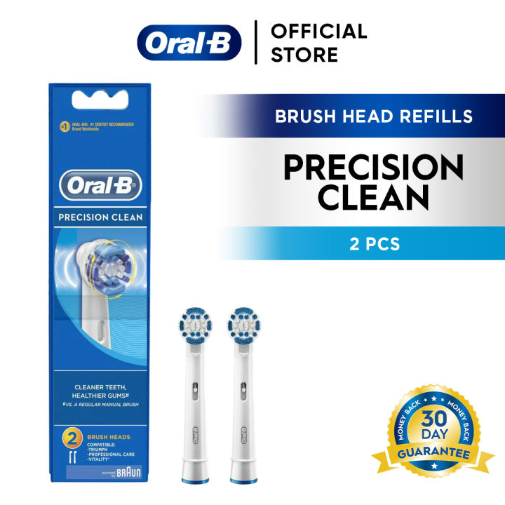 [100% Authentic] Oral-B Precision Clean Electric Toothbrush Refill Heads 2s | Oral Care