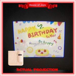 [Ready Stock] Happy Birthday Projector Lamp MINI portable size! Korean INS style 生日投影器ins韩风