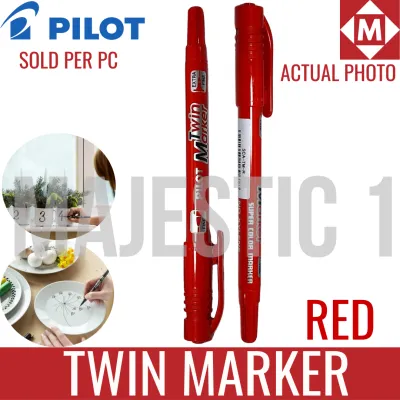 Pilot Twin Marker SCA-TM Extra Fine and Fine (Blue Black or Red) SOLD PER PC