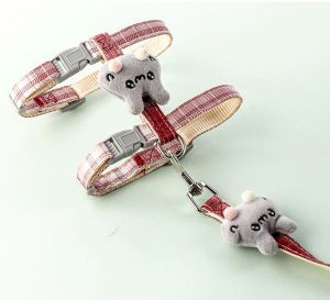 Pet Harness Cute H-Shape Cat Harness Set Adjustable Anti-Escape Leash For Puppy and Cats
