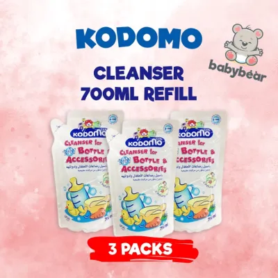 Kodomo Cleanser for Baby Bottles and Accessories 750ml Bottle / 700ml Refill