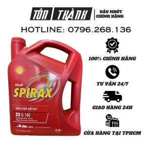 [ Hàng Chính Hãng ] Dầu Nhớt SHELL SPIRAX S2 G140 (4Lít) - Dầu Hộp Số Xe Tải  Xe Ô Tô