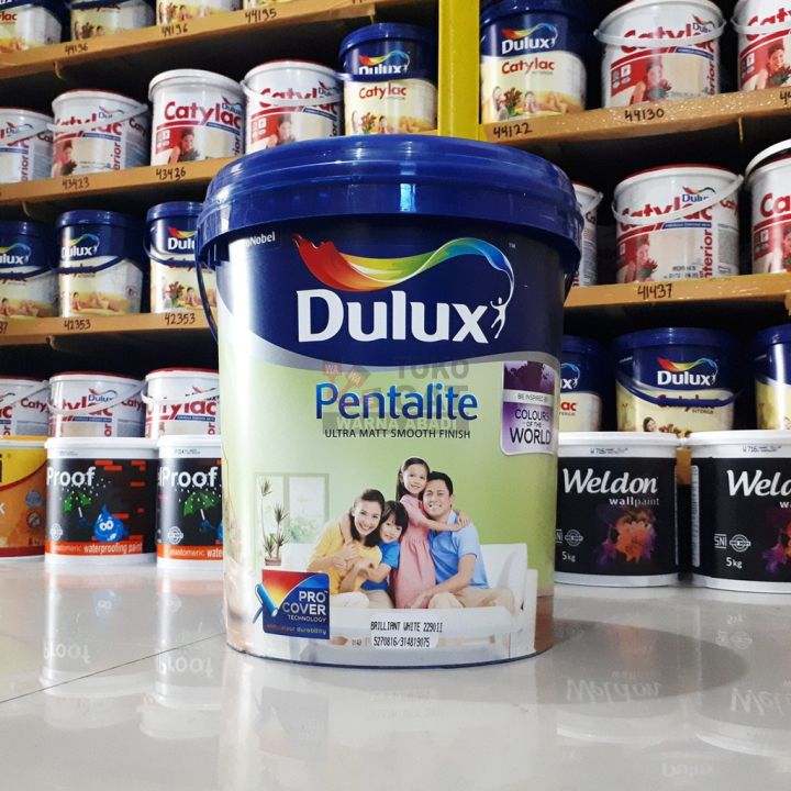 Dulux Pentalite Brilliant White 1 Pail 20 Liter Lazada Indonesia 5362