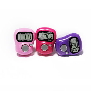 Mini Digital Tally Counter Finger Counter with Night Light for Knitting Tasbih Prayer Row Counting Tool