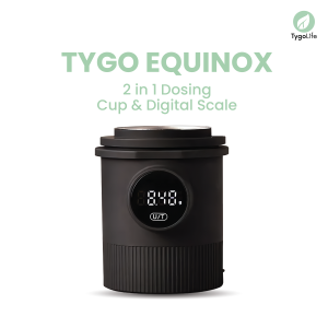 TYGO EQUINOX 2in1 58MM DOSING CUP BIJI KOPI DENGAN BUILT IN TIMBANGAN DIGITAL KAPASITAS 45ML COFFEE BEANS CAPACITY SCALE