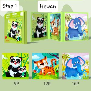 [TM77]BUKU PUZZLE MAGNET 3 IN 1 DENGAN 5 STEP VARIASI / BOOKLET MAGNETIC PUZZLE 3 IN 1 / LEVELED PUZZLE 5 STEP / MAINAN ANAK PUZZLE MAGNET