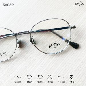 Polin กรอบแว่นสายตา รุ่น 58050 สามารถนำไปตัดแว่นสายตาได้