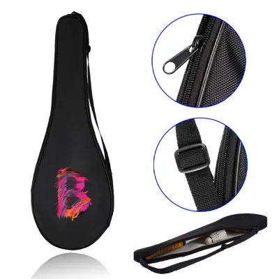 Badminton Racket Bag Lightweight Waterproof Racket Cover Multi-use Racket Shoulder Bag Print Paint Series Badminton Bat Cover
