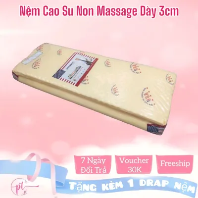 Nệm Cao Su Non Massage America Dày 3cm Kích Thước 80cm/1m/1m2/1m4/1m6/1m8 Tặng Kèm Áo Bảo Vệ Nệm - Giao Hỏa Tốc 2H HCM