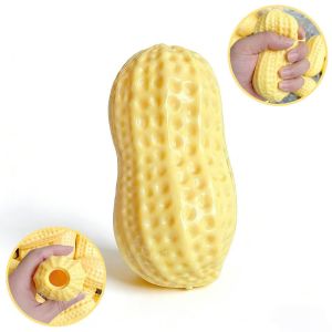 NEXTYOO Slow Rebound Simulated Peanut Squeeze Toy Empty Fillable Stress Relief Decompression Toy Creative Soft Sensory Toy Kids Adults