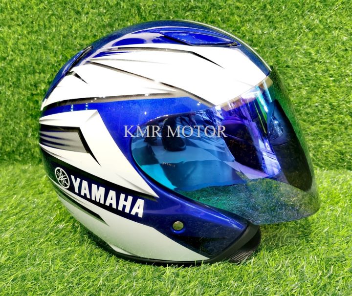 YAMAHA HELMET SHOEI J-FORCE J-STREAM J08 WITH CRYSTAL BLUE VISOR