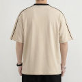 B&R ฤดูร้อนสินค้าใหม่ เสื้อยืดคอกลม T-shirts สีต่อ ความรู้สึกของการออกแบบ เย็นระบายอากาศ นุ่มสบาย. 