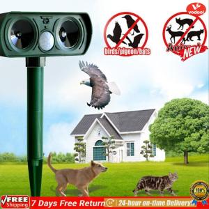 [Vodool Official Mall]Eco-Friendly Solar Animal Repeller Waterproof Ultrasonic Device for Garden and Yard Pest Control