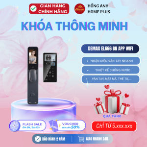 Khóa cửa vân tay thông minh Demax EL-Q965 và EL-Q966 cao cấp mở bằng vân tay mật mã thẻ từ...